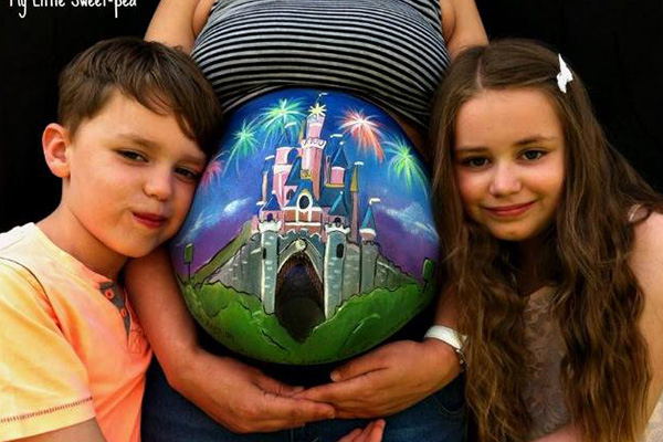 Pocakfestés kismamáknak - Fotókon a legújabb trend a babavárás alatt