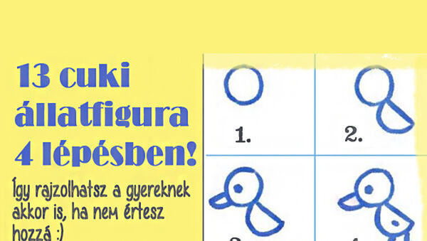 Így rajzolhatsz cuki állatfigurákat a gyermekednek 4 lépésben! Még rajztudás sem kell hozzá