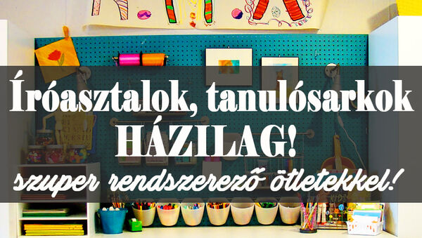 Íróasztal, tanulósarok házilag! 10 szuper ötlet a gyerekszobába, amit könnyedén megvalósíthatsz - Sok tárolóval