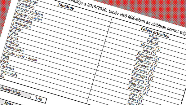 Elgondolkodtató: A szülőknek üzen a rendőrség a félévi bizonyítványok kapcsán