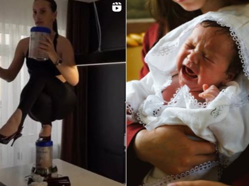 Rettenetes: Élő adásban törte el a gerincét a kisgyermekes édesanya egy kihívás miatt - videó
